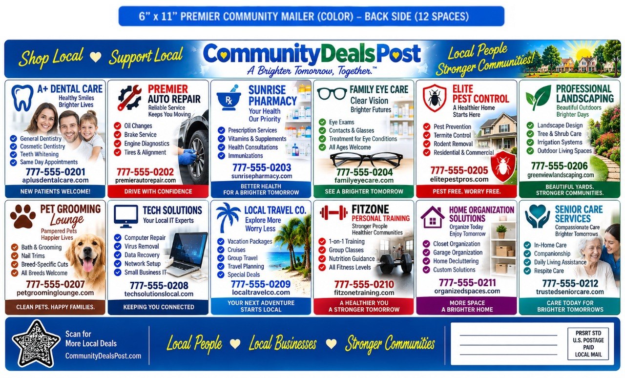 6x11 Premier Mailer Back