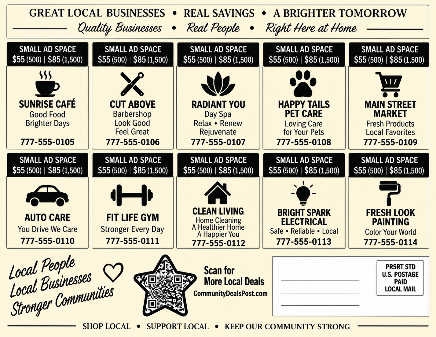 5.5x8.5 Starter Mailer Back
